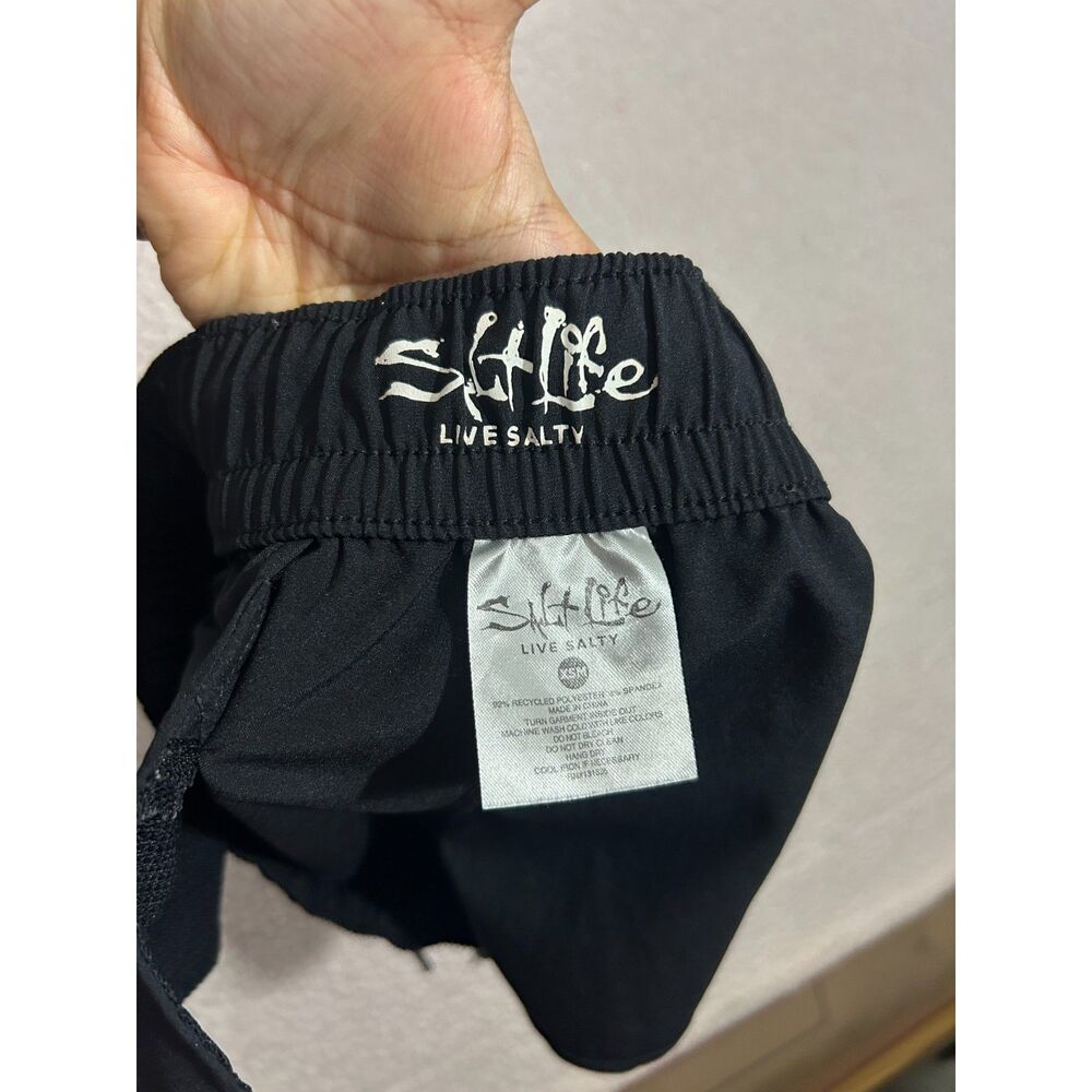Beachcore Country Girl Salt Life Black Boardshorts Swim Shorts XS